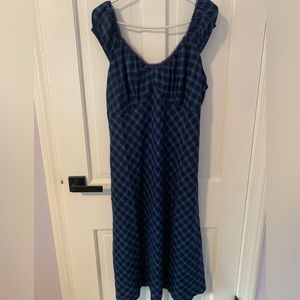 Forever 21 blue plaid dress
